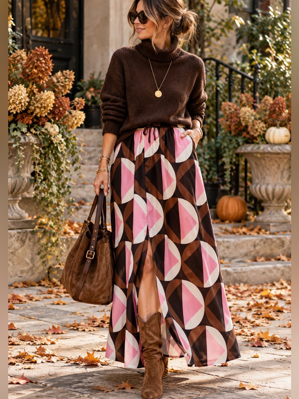 NWT | Cynthia Rowley Geometric Cotton Voile Maxi Skirt